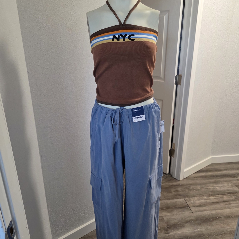 Blue Cargo Pants